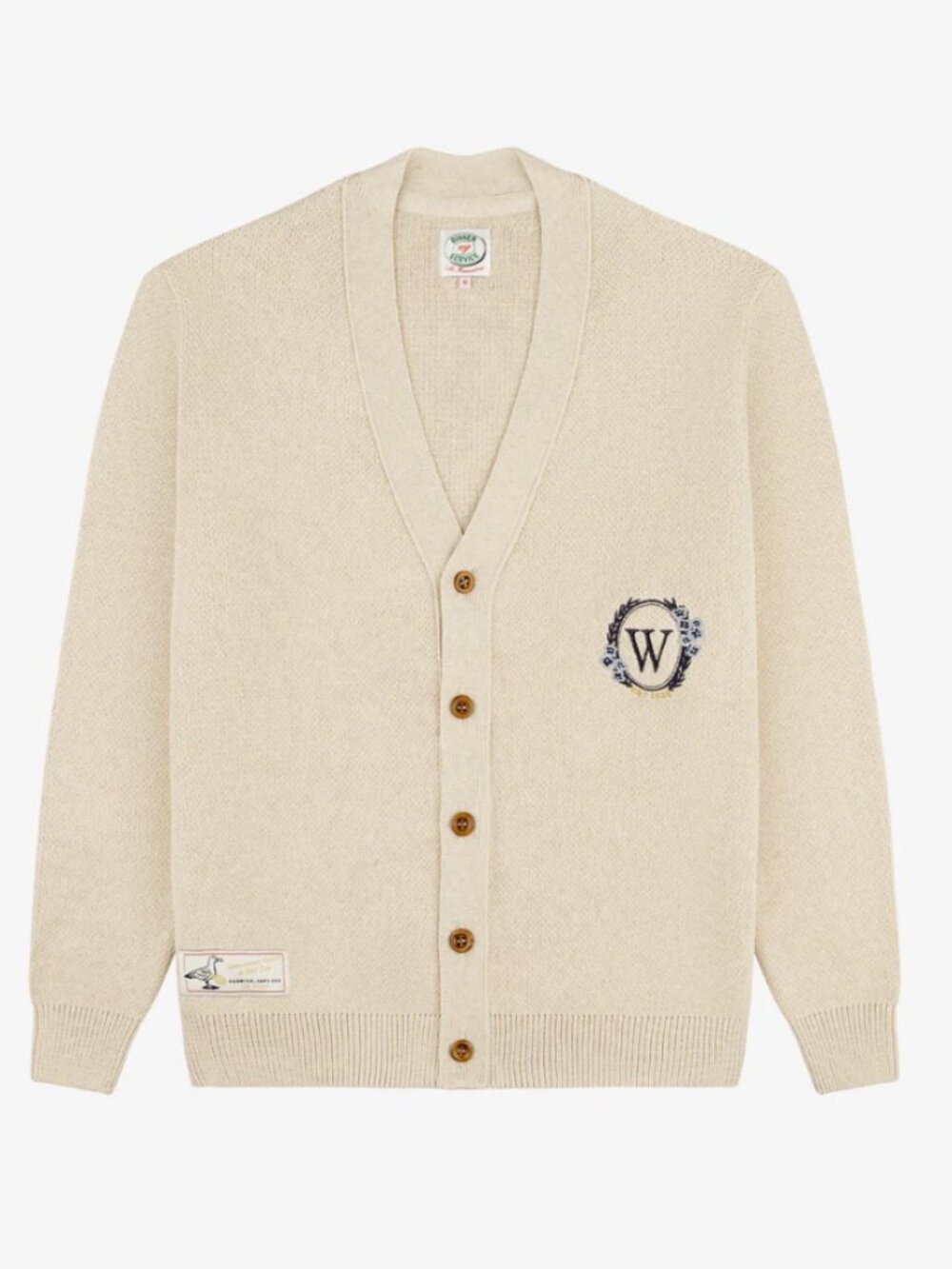 Dinner Service NY Tan Cardigan in XL